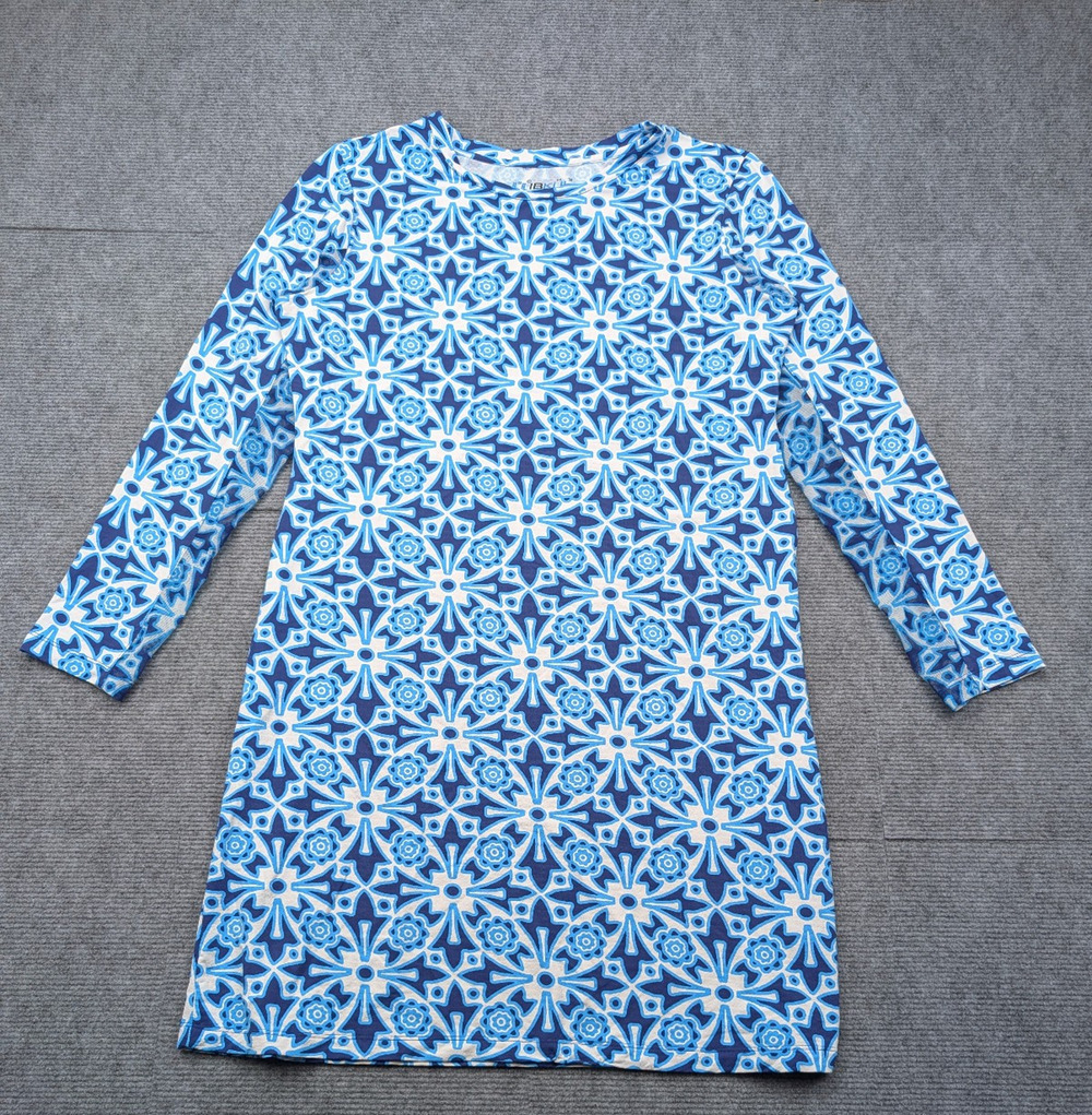 Ibkul Dress Womens Large Blue Athleisure Outdoor UPF 50+ Quick Dry Cool Feel